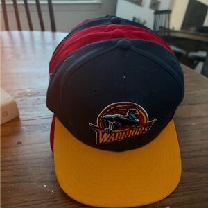 Warriors Logo Cap with Yellow Brim
